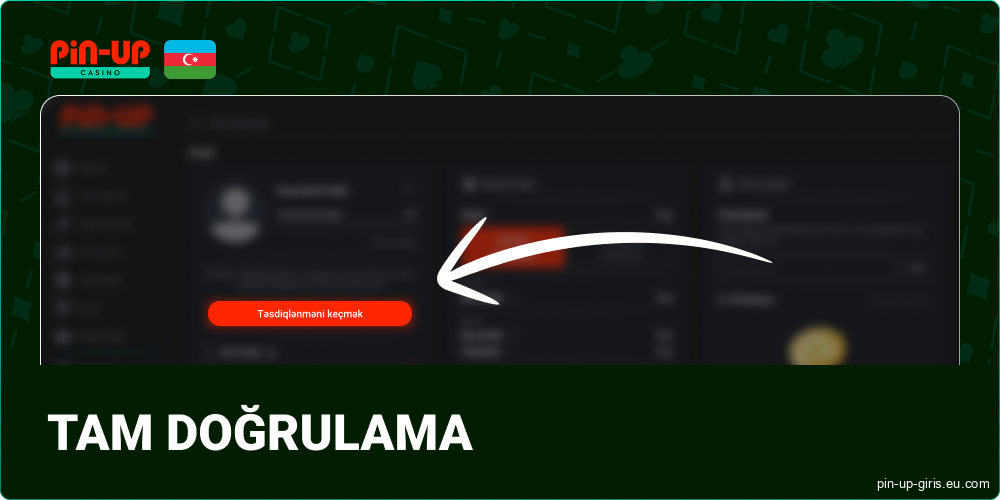 Pin Up Azerbaijan-da KYC Doğrulamasını Tamamlayın